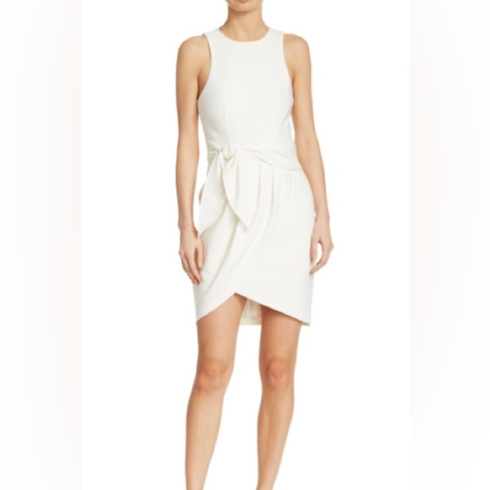 Cinq à Sept Cream Knot Detail Dress